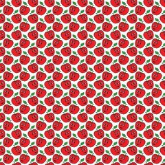 Red apple seamless pattern