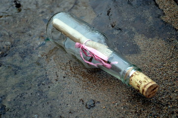 Gestrandete Flaschenpost