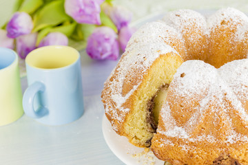 Rührkuchen mit dekoration