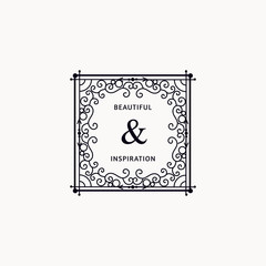 Monogram luxury frame 