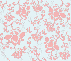Flower texture pattern background. Vector