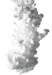 Abstract splash of white paint