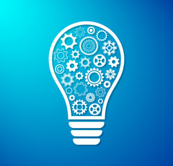 Light bulb with gear wheels