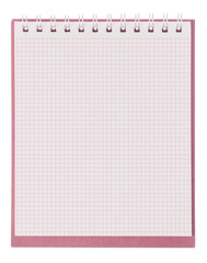 notebook on a white background