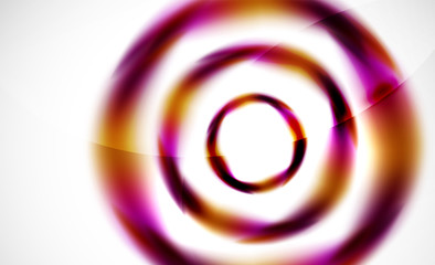 Glossy blurred swirl circle shapes abstract background