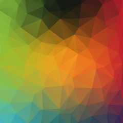 Yellow ,Green ,Red poly abstract background.