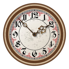 Ancient clock vector