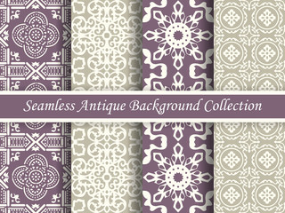 Antique seamless background collection_56
