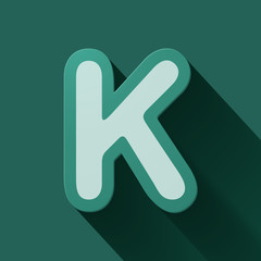 Volume icons alphabet: K