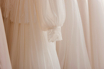 Wedding dresses in detail