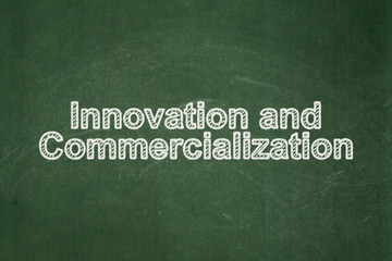 Fototapeta na wymiar Science concept: Innovation And Commercialization on chalkboard background