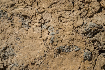 Cracked Mud Wall in the Himalayan region, Nepal