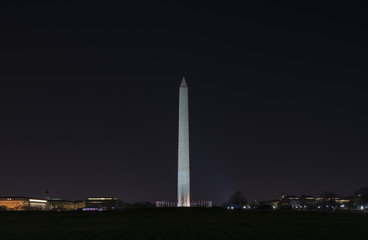Washington Monument at night