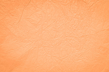 orange creased tissue paper background