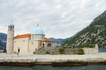 Fototapeta na wymiar Our Lady of the Rocks - Perast - Montenegro