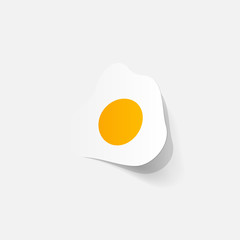 paper sticker: egg