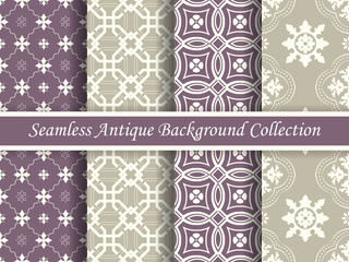 Antique seamless background collection_63