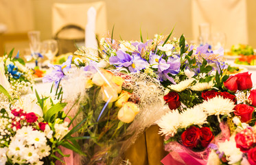 Beautiful flowers in a wedding day