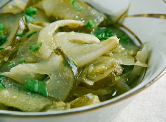 salad of pickled cucumbers