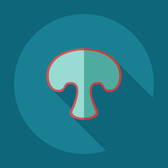 Flat modern design with shadow icons fungus