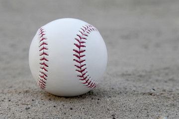 Baseball on the field