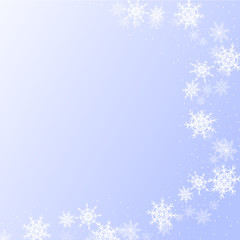 Winter background with snowflakes for use in your design