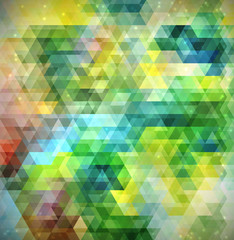 Obraz premium Colorful abstract background made of triangle elements.