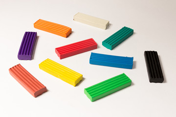 Colorful kid's plasticine