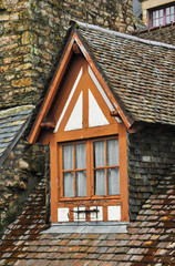Mont Saint Michel, Normandy, France, typical window