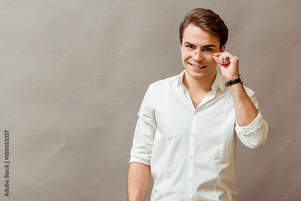 Canvas Prints Young successful man