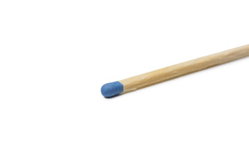 Single match on white backround
