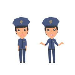 Confused  Character Constabulary in ignorance and does not know
