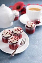 Red velvet cupcakes for Valentines day