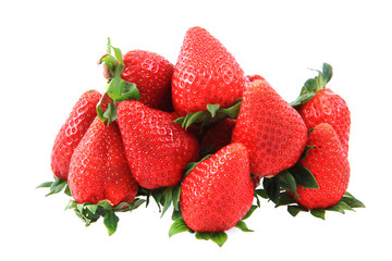 fresh red strawberries