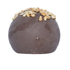 mini ball of ice cream with fruit and nuts of various colors, cr