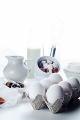 Fototapeta na wymiar eggs and cooking