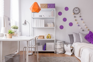 Stylish room for female student