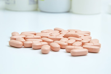 Pink tablets