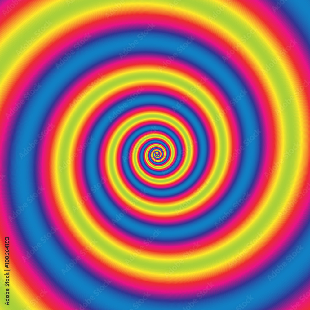 Fototapete Background with abstract spiral, vortex effect. Editable vector.