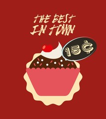 delicious cupcake design 