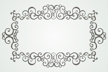 Vintage swirl frame.