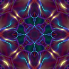 Kaleidoscopic wallpaper tiles