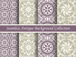 Antique seamless background collection_73