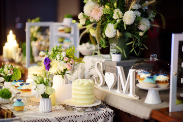 Beautiful table set for some festive event