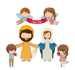 Catholic love design 