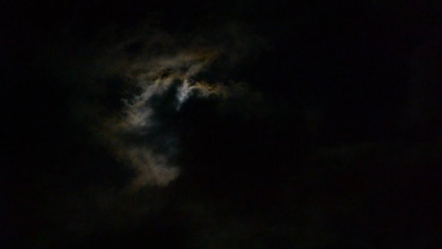 moon in a cloudy night