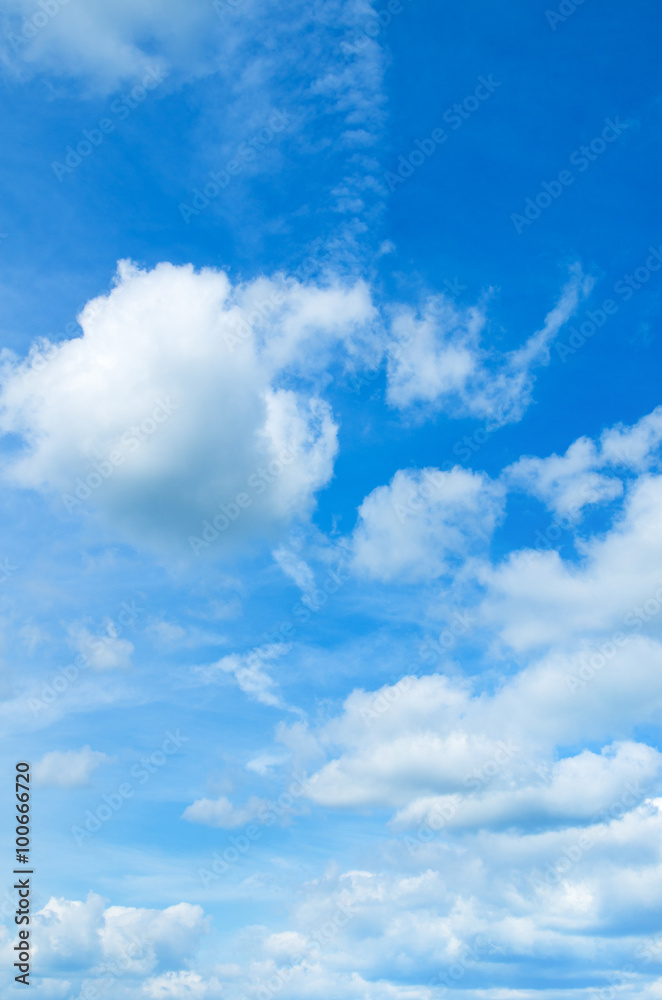 Wall mural sky with clouds