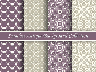 Antique seamless background collection_79