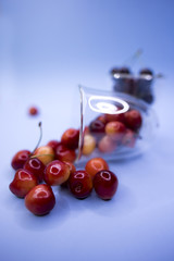 Photo cherry red and yellow