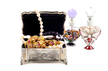 Perfumes and jewels